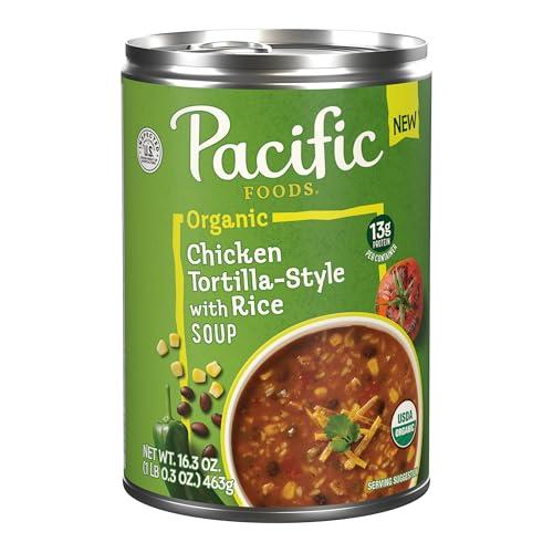 Pacific Foods Organic Chicken Tortilla Soup, 16.3 oz Can And Progresso Traditional Chicken Noodle Soup 19 oz Aug11/2027