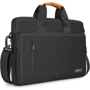 KIZUNA Laptop Bag Case 13.3 Inch Computer Shoulder Messenger Sleeve Briefcase for 13" MacBook Air/MacBook Pro 14 M2 Pro/M1 MAX/14 Lenovo ThinkPad X1 Carbon/IdeaPad Flex 5i /Huawei,Black