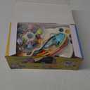 Baby Toys 6 to 12 Months, 5 In 1 Montessori Toys for 1 Year Old, Incl Travel Pull String Toy & Rattle Teether & Stacking Baby Block & Soft Infant Ring & Sensory Ball for Toddler 0-3-6-9-12 Month