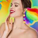 Rainbow Earring Set 2026 Pride Month Lgbt Pride Earrings for Gay Lesbian Bisexual Lightweight Feathers Lgbtq Earrings Jewelry Accessories