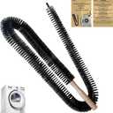 Full-Bristle Dryer Vent Cleaner Brush, Dryer Lint Brush and Lint Removal Tool for Trap and Duct, 49.21 Inches Flexible for Deep Cleaning to Remove Pet Hair & Lint and Improve Efficiency