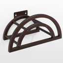 OLV Garden Hose Holder, Outdoor Hose Holder Wall Mounted Holds 125-ft Hose, Heavy Duty Metal Hose Hanger, Sturdy Detachable Hose Reel Storage Organizer, Hose Rack for Outside Garden Lawn Yard, Bronze