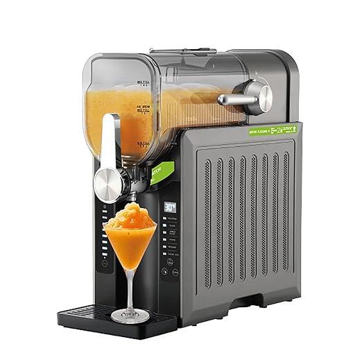 Slushie Machine for Home, Soft Serve Ice Cream Machine No Ice Needed, Frozen Drink Maker for Margaritas, Frappés, Milkshake with 6 Preset Programs