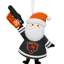 Hallmark Christmas Ornament, NFL Chicago Bears Santa Fan Ornament, Gifts for Sports Fans