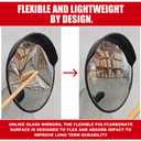 SecurityMan Large 24 Inch Convex Mirror for Blind Spots - Shatterproof Polycarbonate, 180° Wide View for Driveways, Intersections, Warehouses, Roads, and Large Areas - Indoor & Outdoor Security Mirror