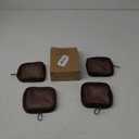 Weewooday 4 Pcs Mesh Makeup Bag Mesh Cosmetic Bag Travel Toiletry Pouch with Zipper Mini Makeup Cosmetic Purse for Daily Accessory(Small,Brown)