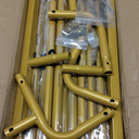 WellSign Gold Metal Square Rectangular Wedding Balloon Arch Backdrop Stand, 6.6FT x 6.6FT