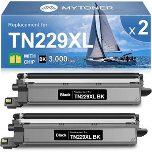 MYTONER Compatible Toner Cartridge Replacement for Brother TN229XL TN229XLBK TN229 Black Toner Cartridge High Yield for MFC-L3720CDW MFC-L3780CDW HL-L3280CDW HL-L3220CDW HL-L3300CDW Printer (2 Pack)