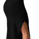 GORGLITTER Women's Open Low Back Cut Out Maxi Dress Summer Graduation Backless Night Out Bodycon Tank Long Sundresses (Medium, Black)
