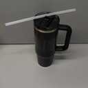 STANLEY Quencher ProTour Flip Straw Tumbler with Leakproof Lid | Built-In Straw & Handle | Cupholder Compatible for Travel | Insulated Stainless Steel Cup | BPA-Free (30 Ounces, Black Fade)