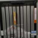 29.5-40.5" Baby Gate for Stairs, Dog Gate for Doorways, Walk Thru Auto Close Metal Baby Safety Gate for The House, Stairs and Doorways, Child Gate Pressure Mounted, Pet Gate for Dog Indoor - Black