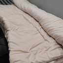 Bedsure Comforter Duvet Insert - Quilted Comforters Oversized King Size, All Season Duvet, GentleSoft Down Alternative Bedding, with 8 Tabs, Gifts for Women/Men, Beige, Oversized King 116 x 98 Inches