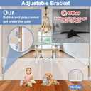 Reinforced 90 Inch Wide Retractable Baby Gates for Doorways Extra Wide Outdoor Retractable Gate for Dogs Reinforced Bottom to Prevent Crawling Through Mesh Baby Gate Long Dog Gates Indoor Extra Long