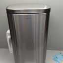 happimess HPM1011A Curtis 8-Gallon Step-Open Trash Can with Soft-Close Lid, Modern, Minimalistic, Fingerprint Proof for Home, Kitchen, Laundry Room, Office, Bedroom, Bathroom, Chrome