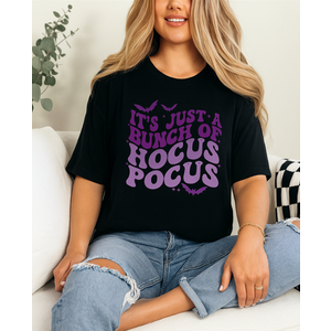Halloween Tie Dye It's Just a Bunch of Hocus Pocus Women Kid TShirt, S