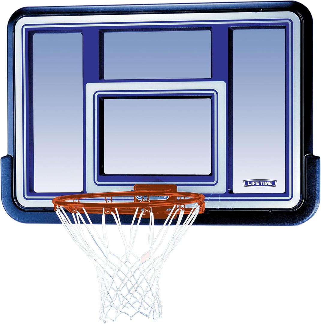Lifetime 73650 44 Inch Shatterproof Backboard and Rim Combo Kit
