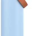 GoKEDA 18oz Kids Water Bottle, Insulated Water Bottles with Stickers, 18/8 Stainless Steel Vacuum Leak Proof Straw Cup for School, Gifts for Boys(Light Blue)