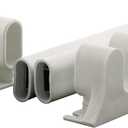 Prime-Line K 5167 36 In. L Steel Reinforced White Vinyl Push Bar for Hinged Swinging Screen Doors (Single Pack)