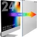 Anti Blue Light & Anti Glare Screen Protector,23-24 Inch Monitor Screen Protector for Eyes Strain,Hanging Computer Screen Blue Light Blocker for LCD TV PC Monitors(2 Pack: 23"-24" Diagonal)