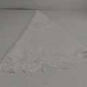 Juvale 59 Inch Round White Lace Tablecloth, Elegant Table Cover for Wedding Reception and Vintage-Style Decor