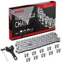 KAMIER 420 Drive Chain 102 Link with Chain Breaker for CRF50 XR50 KLX110 PW80 TTR90 RM60 50cc 70cc 90cc 110cc 125cc TaoTao Coolster Kayo SSR Chinese Pit Dirt Bike 4 Wheeler ATV Go Kart Mini Bike Parts (Silver, Silver)