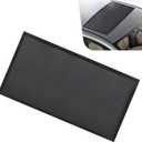 Downhill 1 PC Car Sunroof Sun Shade Mesh, Breathable Sun Protection Vehicle Screen Mesh, 39.37" x 25.59" Foldable Easy Installation Camping Protector, Suitable for Camping Accessories (Black)