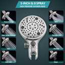 5" Dual Shower Faucet Compatible with 13/14 Delta Series Tub Trim Kit, High Pressure Round Rain Shower Head& Handheld Set Faucet System, Brushed Nickel (Valve& Catridge Not Included)