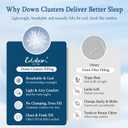Globon Summer Down Blanket Queen Size, Extra Lightweight Comforter/Duvet Insert for Hot Sleepers, Noiseless & Extra Soft,10 Ounce Fill Weight, Grey