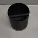 Normcore Espresso Knock Box, 1L Capacity Holds 20-25 Espresso Pucks, Stainless Steel with Walnut Non-Slip Base, Knock Bin For Home Baristas, Black