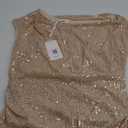 GRACE KARIN One Shoulder Sequin Sparkly Tops for Women Ruched Asymmetrical Glitter Tops Slimming Sparkle Party Shirts, L