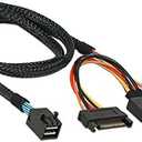 Cablecc U.2 U2 SFF-8639 NVME PCIe SSD Cable for Mainboard Intel SSD 750 p3600 p3700 M.2 SFF-8643 Mini SAS HD