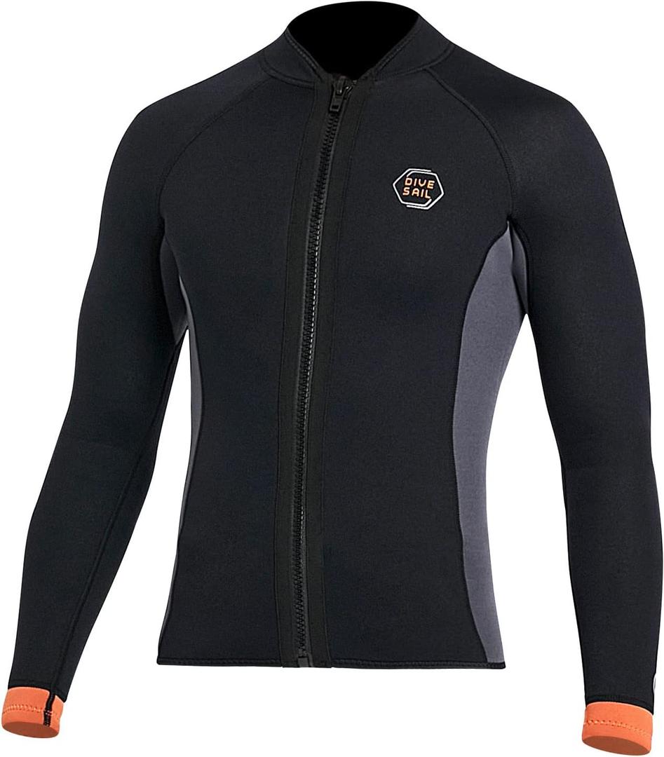 Wetsuit Pants Wetsuit Tops 3mm Neoprene Tops Pants Men and Women Surfing Pants Jacket Keep Warm for Diving Surfing Swimming Snorkeling Scuba Kayaking Pants (Black, XL)