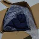 EMME Cotton Muslin Blanket King Size - Soft, Breathable Layering Blanket, 108"x90", All Season Gauze, Navy
