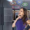 Magnetic Acrylic Calendar for Fridge,2 Pack 11"x15" Clear Fridge Calendar Dry Erase Magnetic Planning Boards Set for Refrigerator with 8 Colorful Highlight Markers