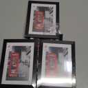 Giftgarden 4x6 Picture Frame Set of 4, 5x7 Frames Matted to 4 by 6 Pictures with Mat or 5 by 7 Photos Without Mat, Wall Hanging or Tabletop Display, Black