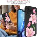 OOK Floral Case for iPhone 17 Pro Case Cute Lily Flower Butterfly Design Soft TPU Shockproof Protective for Women Girls Phone Cover
