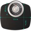 Adamson A25 Scales for Body Weight - Up to 400 LB - New Version - 5.3" Dial on 12.4" x 10.2" Platform - Anti-Skid Rubber Surface - High Precision Bathroom Scale Analog - Durable with 20-Year Assurance