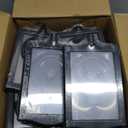 20 Pack Double Sided Standing Picture Frame 4x6 Plastic Photo Frame Bulk White Picture Display Holder Stand for Table Number, Menu, Wedding,Halloween,Christmas,Thanksgiving,Fall Decor (Black)