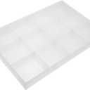 Gatuida Jewelry Parts Storage Box Removable Dividers Small Organizing Box for Earrings Charms Beads Hardware