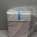 Bathroom Trash Can with Lid, 12L Small Plastic Garbage Can for Kitchen with Press Top Lid, 3.2 Gallon Slim Dog Proof Wastebasket Trash Bin for Office, Bedroom, Living Room, Home Cabinet-Pink