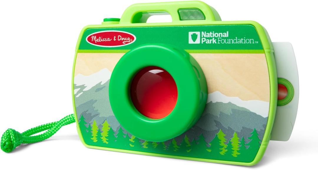 Melissa & Doug Rocky Mountain National Park Sights and Sounds Wooden Toy Camera Play Set - FSC Certified