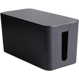 Cable Management Box,Cord Organizer Box for Home and Office System to Cover and Hide & Power Strips & Cords,Surge Protector (Small, Black)