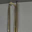 Warm Gold Disc Curtain Rods, 84-144 Inches Window Curtain Rod,Adjustable Room Darkening Drapery Rod with Aluminum Finials and Brackets,Wrap Around Design