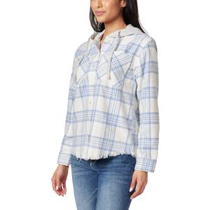 WallFlower Casual Fleece and Plaid Shackets Jackets Juniors for Women, Soft Button-Down (M)