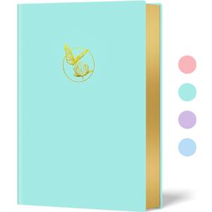 3 x Billtigif Journal for Women, 256 Pages Cute Notebook Lined Journal, Leather Journals for Writing, Suitable for Work, Home and School, 5.7" x 8.3" - Green
