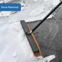 PBHEPJ 18 Inchs Push Broom Outdoor Heavy Duty, Shop Broom with 60" Long Handle for Cleaning Outdoor or Indoor Tile, Garage, Shop, Deck, Concrete, Wood, Stone, Patio Floor