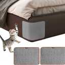 2PCS Cat Scratcher Mat Sofa Protector Natural Sisal Cat Scratching Mat Cat Scratch Couch Cover Grinding Claws Couch Guard Pad (11.8"x7.9" Gray) (11.8"x7.9" Small Grey 2PCS)