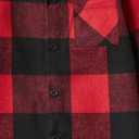 PATPAT Family Matching Outfits Mommy and Me Dresses Matching Set Long Sleeve Plaid Midi Dress and Casual Button Down Shirts (6-7 Years, Black)