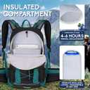 N NEVO RHINO Hydration Backpack with Water Bladder 3L, Hiking Backpack with Rain Cover, Insulation Water Daypack for Cycling Biking
