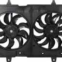 SCITOO 621-161 Engine Radiator Condenser Cooling Fan Assembly for Nissan